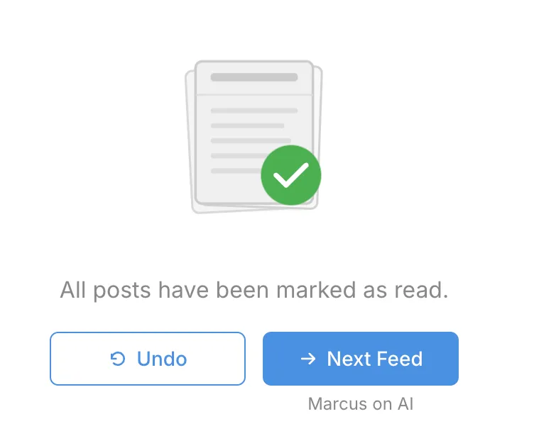 New, large undo buttons after marking all a feed as read